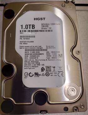 Hus722t1tala604 Hgst 3.5 Inch 1tb 7200rpm Sata 6gb/s 128mb Hard Drives