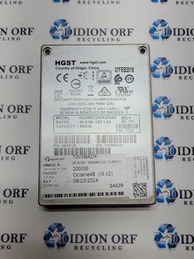 Husmr3240ass204 Hgst 400gb 2.5 Inch Sas Ssd P/n 0b35120 Grade A Sku 12670