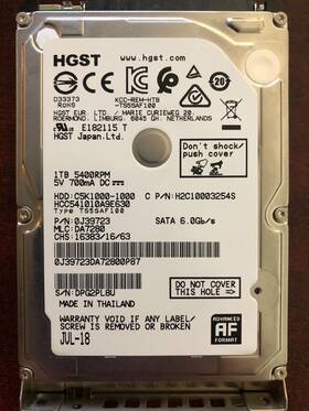 H2c10003254s Hgst Ts5saf100 1tb Ssd 5400rpm Sata 6.0gb/s