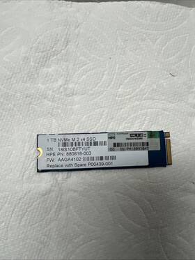 P00439-001 Hp 880818-003 - 1tb M.2 2280 M Nvme Ssd P00373-001 Hpe