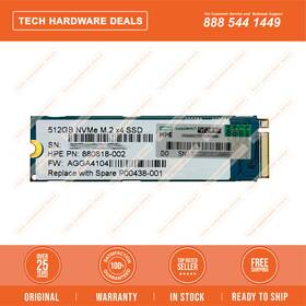 P00438-002 Hp Hpe 512gb Nvme Ri M.2 2280 Et Ssd