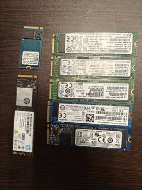 Ex920m.2-1718 Hp Sandisk Sk Hynix Toshiba M.2 Ssd Gen3 Lot Of 7pc Tested Functioning