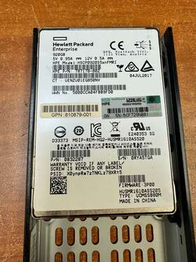 Hscp0920s5xnfmri Hpe 787178-002 920gb 12gb/s Sas 2.5 Inch Ssd - P/n 3par 810775