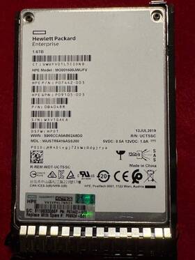 Mo001600jwufv Hpe 1.6 Tb Sas Ssd Hard Drive Hot Swappable