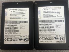 Mz-ilt3t80 Ibm 01lu842 Lot Of 2 3.84tb 01lu847 Sas Ssd 2.5 Inch Model F/d/no Tested/for Part