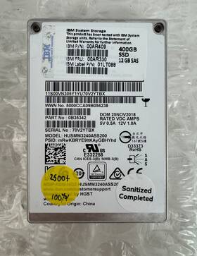 Husmm3240ass200 Ibm Hgst 400gb 12gb/s Sas Ssd