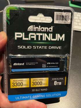 2280 Inland 618996741625 Platinum 8tb Ssd M.2 Nvme Pcie Gen 3.0x4 3d Nand Internal