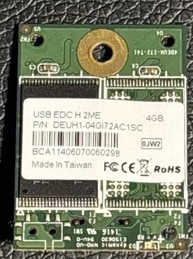 Deuh1-04gi72ac1sc Innodisk Usb-edc 4gb Slc Usb 2.0 Internal Solid State Drive Ssd
