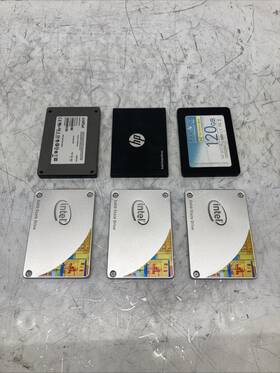 64-120gb Intel Lot Of 6 Assorted 2.5 Inch Sata Ssd