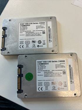 Intel 735858309134 Tested Lot Of 2 Ssd 350 Series 240gb Internal Solid State Drive