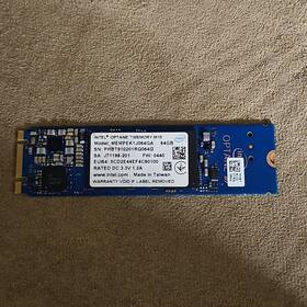 Mempek1j064ga Intel Optane Memory M10 64gb M.2 2280 Pcie 3.0 3d Xpoint Generi