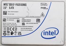 Ssdpf2ke064t1 Intel Ssd D7-p5620 Series 2.5 Inch 6.4tb Ssdpf2ke064t1/