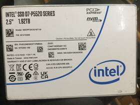 Ssdpf2kx019t1m1 Intel D7-p5520 1.92tb Pcie4.0 Nvme 2.5 Inch U.2 Internal Ssd Ssdpf2kx019t1m