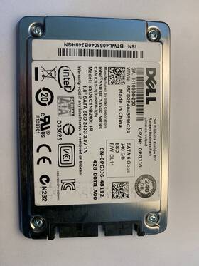 Ssdsc1nb240c4r Intel Dell 240gb Sata 6gb Ssd 1.8 In Micro Tested 100%