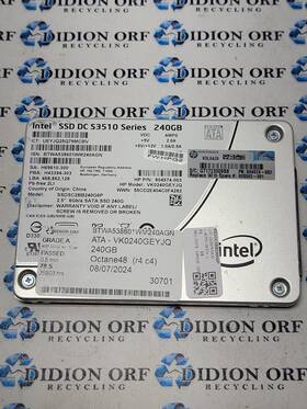 Ssdsc2bb240g6p Intel 240gb 2.5 Inch Sata Ssd Grade A Sku 12279