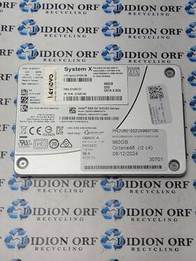 Ssdsc2bb960g7n Intel 960gb Sata Ssd P/n 01gr740 Grade A Sku 12065