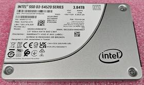 Ssdsc2kb038tz Intel D3-s4520 Series 3.84tb 6gb/s Sata Ssd - 100% Life Remaining