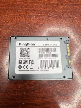 S824045244 Kingdian S280 240gb 2.5 Inch Sata Internal Solid State Drive Tested