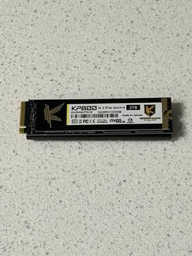 6500w Kingsman Kp800 2tb Pcie Gen4 Nvme Ssd With Dram Cache 100% Health 7500r/6500w Heatsink
