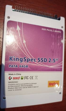 Ksd-pa25.1-064ms Kingspec 2.5 Inch Ide/pata Ssd 64gb - Speed Up That Old Laptop
