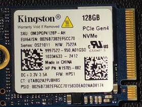 0m3pgp4128p-ah Kingston 128gb Nvme Pcie Gen4 X4 M.2 2230 Ssd Tested At 100%