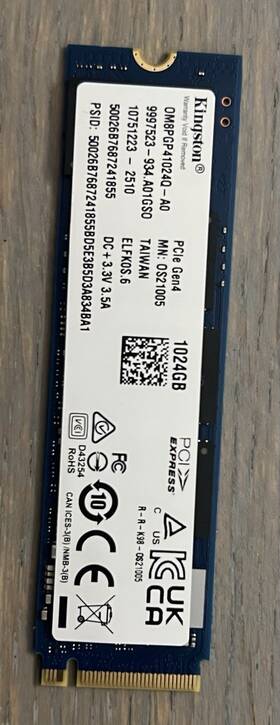 Om8pgp41024q-aa Kingston - 1tb 1024gb Pcie Gen 4 Nvme Ssd