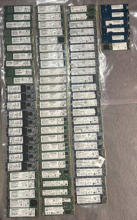 Rbu-sns8180s3 Kingston Rbu-sns8180s3/128gj Lot Of 80 Mixed Brands Sata M.2 128gb Ssd