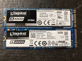 Sa1000mb Kingston Sa2000mb/500g Sa1000mb/480g Lot Of 2 500gb/480gb M.2 2280 Nvme Ssd Excellent Health