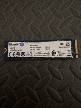 1000g Kingston Snv3s/1000g Nv3 M.2 2280 1tb Pcie 4.0 X4 Nvme Ssd Snv3/not Detected