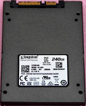 Suv500 Kingston Suv500/240gb Technology 2.5 Inch Sata Iii 240gb Ssd Used/wiped