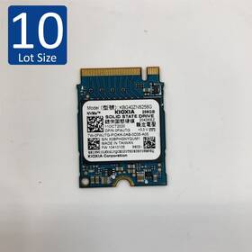 Kbg40zns256g Kioxia 0fwjtg Lot Of 10 Bg4 256gb Nvme M.2 2230 Ssd
