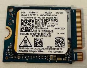 Kbg60zns512g Kioxia Dfmp3 512gb Gen 4x4 Nvme Pcie M2 Ssd Dell Lightly Used