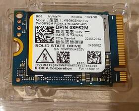 Kbg60zns1t02 Kioxia 1 Terabyte 2230 M.2 Nvme