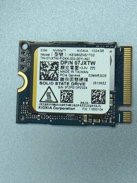 Keg60zns1t02 Kioxia Eg6 1tb Gen4x4 2230 M.2 Nvme Ssd Dp/n 07jxtw