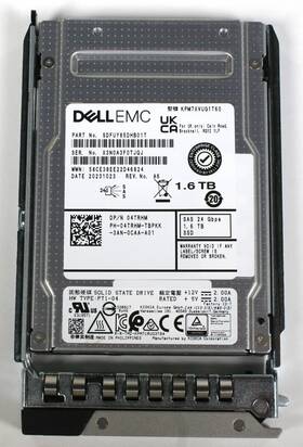 Kpm7xvug1t60 Kioxia Dell 4trhm 1.6tb Sas 24gbps Mixed Use Ssd / Toshiba Pm7-v