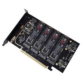 Konyead 711691653627 Pcie4.0 X16 To M.2 M-key Nvme X 4 Ssd Expansion Card Supports 22