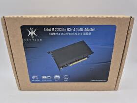 Konyead 728872942074 Pcie4.0 X16 To M.2 M-key Nvme X 4 Ssd Expansion Card With Heatsink Supports Nv