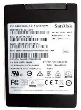 00xk731 Lenovo 512 Gb Ssd Hard Drive For Yoga Ideapad Thinkpad