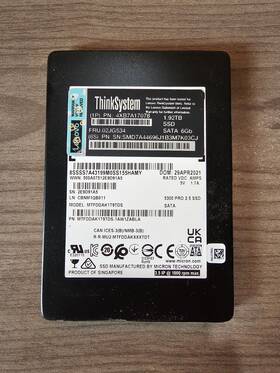 4xb7a17078 Lenovo 02jg534 Thinksystem 1.92tb Sata Ssd 2.5 Inch Sff