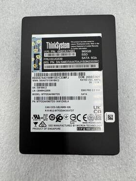 4xb7a17083 Lenovo Thinksystem 02jg539 3.5 Inch 960gb Sata 6gb Hot Swap Ssd