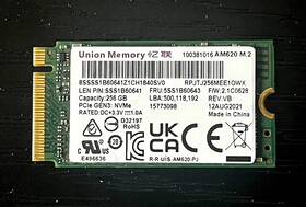 Sss1b60641 Lenovo Union Memory 256gb Nvme 42mm M.2 M2 2242 Solid State Drive Ssd