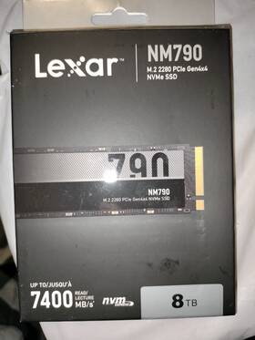 Lnm790x008t-rnnng Lexar Ssd Lnm-790 8tb M.2 Nvme High Speed Pcie Gen4x4