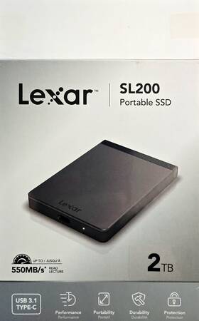 Lsl200x000t-rnnng Lexar Sl200 Ssd 2tb Portable External Solid State Drive Usb-c
