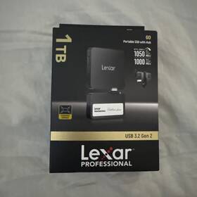 Lsl400x001t-rnbnu Lexar 1tb Professional Go Usb 3.2 Gen 2 Portable Ssd Black