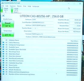 Ca3-8d256-hp Lite-on Ca3-8d256 Lite-on/hp 256gb Mlc Pcie 3.0 X4 Nvme L15192-001 Internal M.2 2280 Ssd