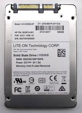Cv3-ce256-hp Lite-on Lot Of 3 Hp Liteon 2.5 Inch Ssd 256gb Used And Wiped