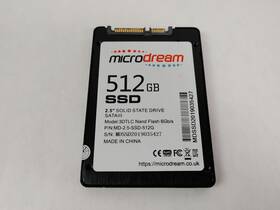 Md-2.5-ssd-512g Microdream 3dtlc 512 Gb Sata Iii 2.5 In Solid State Drive