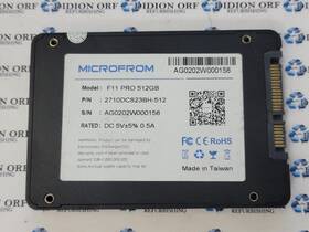 2710dcs23bh-512 Microfrom F11 512gb 2.5 Inch Sata Ssd Grade A Sku 18290