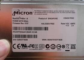Mtfddaa200mar-1k1ab Micron Realssd P400e 1.8 Inch 512gb Sata