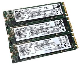 Mtfddaav256tbn Micron Lot Of 3 1100 256gb M.2 2280 Sata Iii Solid State Drive